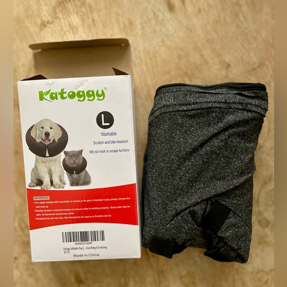 New! Katoggy Inflatable Dog Collar, Cone, Adjustable Donut E-Collar, Size Large - Picture 8 of 8